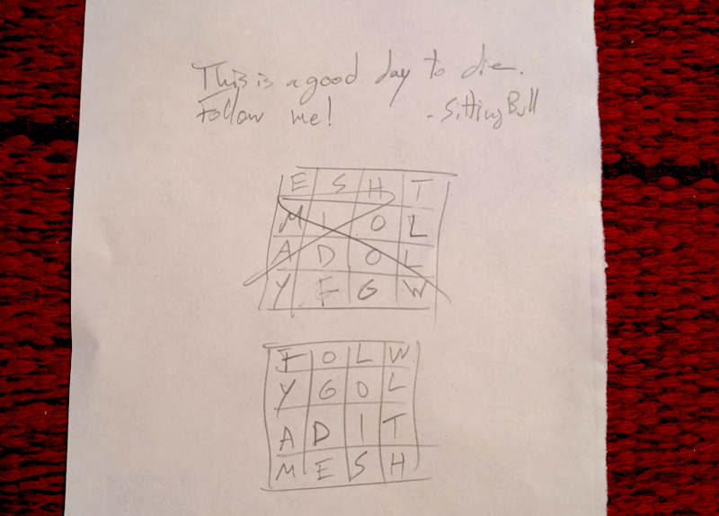 First pencil and paper Gridogram