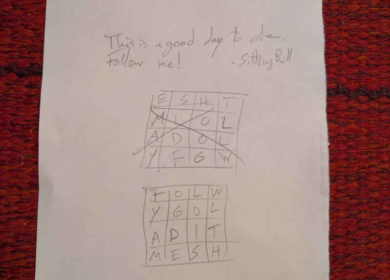 First pencil and paper Gridogram